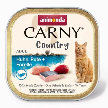 ANIMONDA Carny Country Frango, peru + truta - Alimento húmido para gatos - 100 g