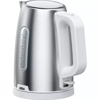 Chaleira elétrica Braun WK 1500 1,7 L 2200 W aço inoxidável, branco