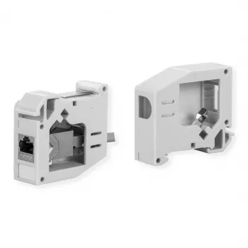Adaptador para calha DIN ROLINE para módulos Keystone não equipado 180