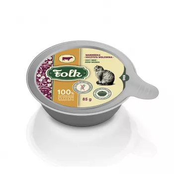 FOLK suculenta carne de vaca da Vármia - comida húmida para gatos - 85 g