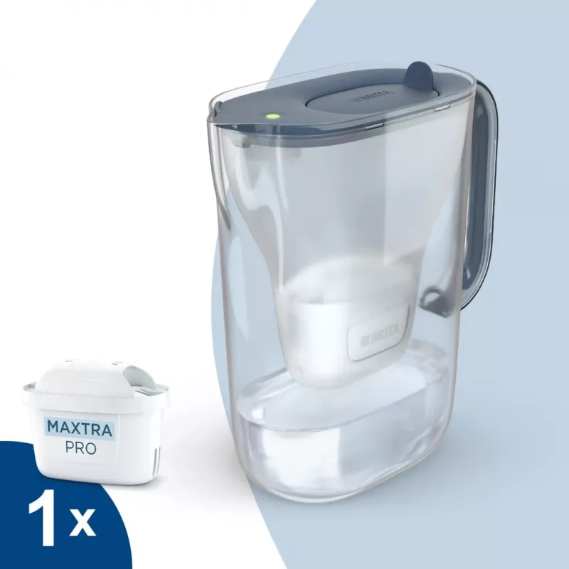 BRITA Style Essential jarro filtrante de água 2,4 l com 1 cartucho MAXTRA Pro, grafite