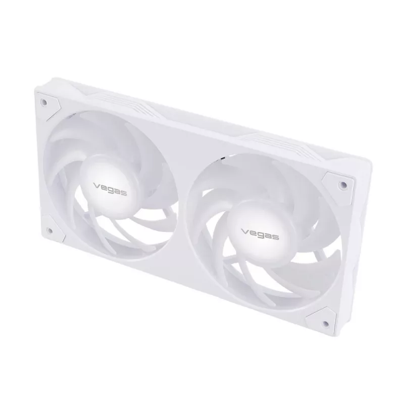 Ventoinha Akasa VEGAS A24 12 cm branco rolamento de esferas