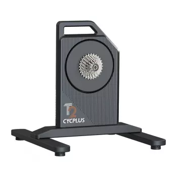 Rolo de treino inteligente para bicicleta Cycplus T2H — rolo de ciclismo de interior, design wheel-on, controlo de resistência interativo