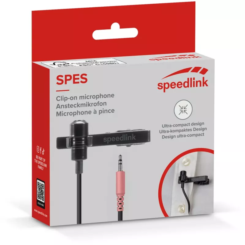 Microfone de clipe SPEEDLINK SPES
