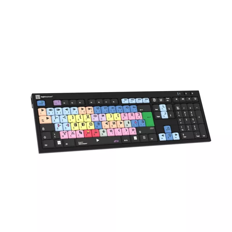 Logickeyboard Avid Media Composer+ LogicLight para PC/preto