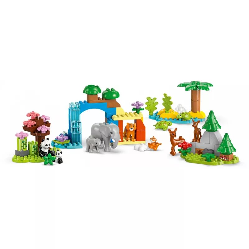 LEGO DUPLO Town Famílias de Animais Selvagens 3 em 1 10446 – 92 peças, a partir dos 2 anos, 200×220×340 mm