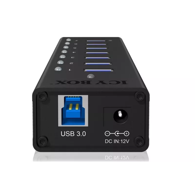 ICY BOX IB-AC618 USB 3.2 Gen 1 (3.1 Gen 1) Type-B 5000 Mbit/s preto