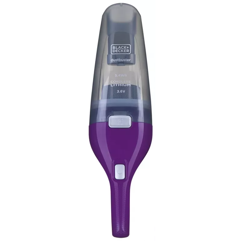 Aspirador de mão Black & Decker NVC115W cinzento, lilás sem saco