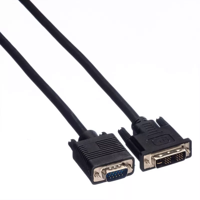 Cabo VALUE DVI-VGA, DVI (12+5) macho - VGA macho 3,0m (11.99.5430)