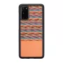 Capa para telemóvel Man and Wood Galaxy S20 castanho xadrez preto – capa de proteção para Samsung Galaxy S20