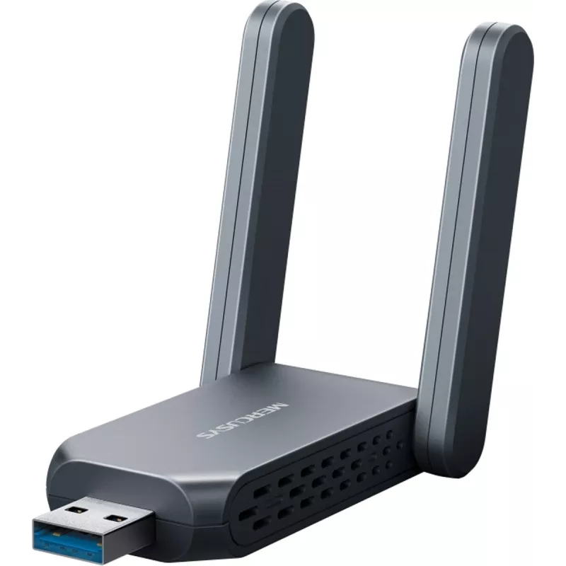 Adaptador USB sem fios MERCUSYS MA37BEH — High-Gain Wi-Fi 7 (BE6500) compatibilidade USB-C/USB-A