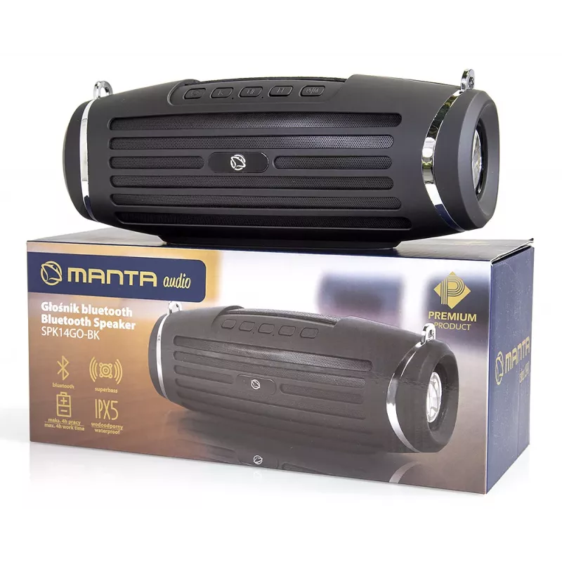 Altifalante portátil Manta SPK14GO BT preto