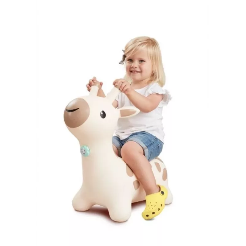 Brinquedo saltitante de borracha B-kids girafa modelo 116315223 — brinquedo saltitante macio e colorido para crianças pequenas