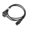 Cabo de alimentação LANBERG CA-C13C-11CC-0018-BK — 1,8 m, conector fêmea C13 para CEE7/7, C13 angular