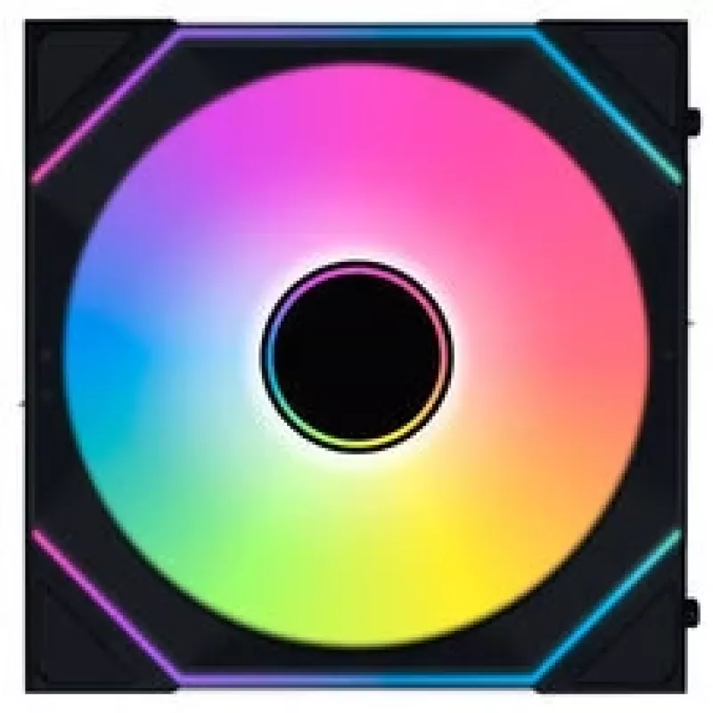 Ventoinha de caixa Lian Li UNI FAN SL-INF Wireless ARGB PWM Reverse Blade 140 mm preta