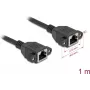 Cabo de rede DeLOCK 90784 preto 1 m Cat6a S/FTP RJ-45