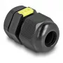 Prensa-cabo M12 DELOCK com ventilação IP68, plástico, preto, 2 unid.