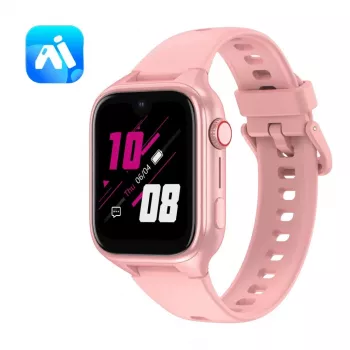 Smartwatch Stelio Junior Pro AI 4G ST-SWJ102-PK — relógio 4G para criança, rosa