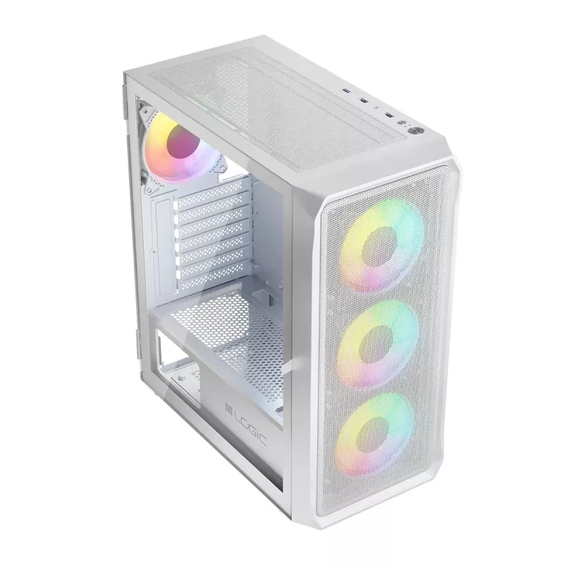 Caixa Logic PORTOS ARGB MINIDI USB 3.0 branco