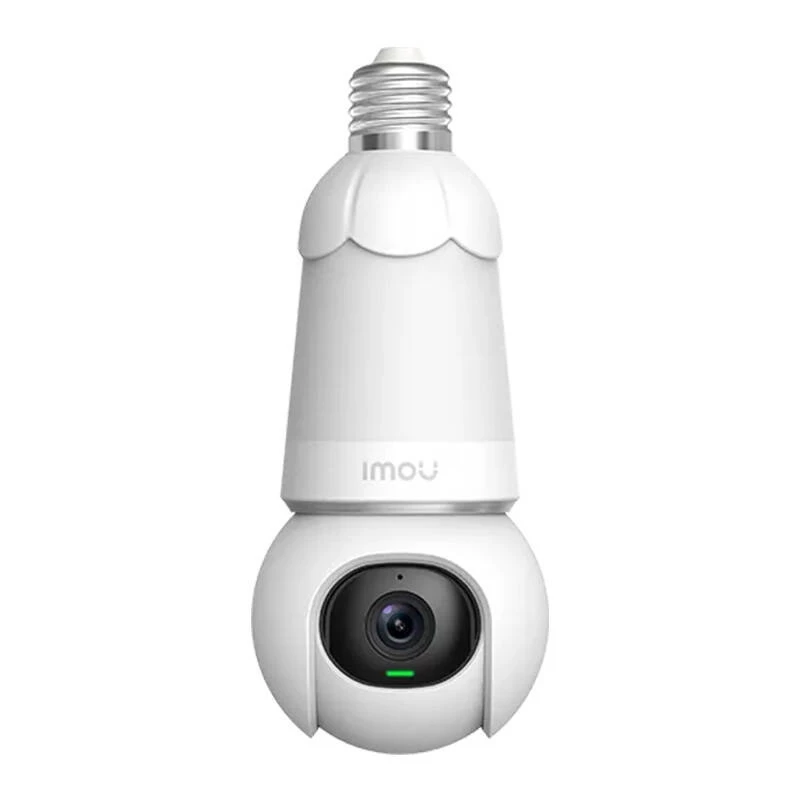 Câmara de vigilância IP IMOU IPC-S6DP-5M0WEB-E27 em forma de lâmpada 5MP, objetiva 2,8mm, Wi‑Fi, MicroSD até 256GB, visão noturna 30m