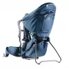 Mochila de transporte de bebé Deuter Kid Comfort Pro, azul, poliamida, máx. 22 kg, proteção solar, bolso lateral