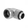 Conector adaptador multi-link Barrow 90 graus G1/4 macho para tubo rígido 12 mm DE - rotativo, prateado (TWT90KND-K12 s)
