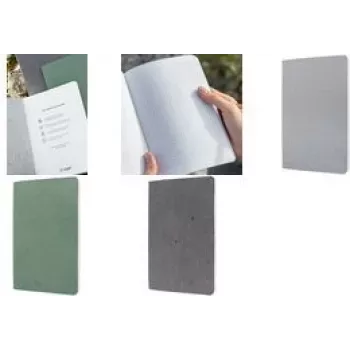 Caderno sigel RE‑UP A5 quadriculado cinzento-escuro capa mole 100 páginas