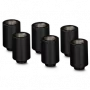 Thermal Grizzly DeltaMate Extender MF28 – conector de refrigeração líquida, preto, 6 unid. (TG-DM-FIT-6008)