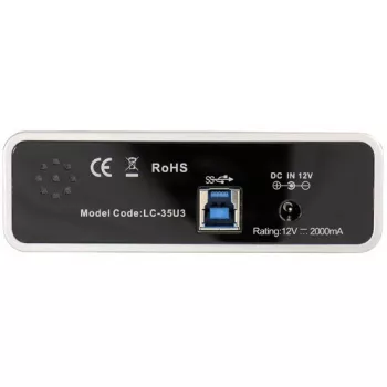 LC Power LC-35U3 - caixa de armazenamento - 8,9 cm (3.5) - SATA 6Gb/s - 600MBps - USB3.0 - preto (LC-35U3)