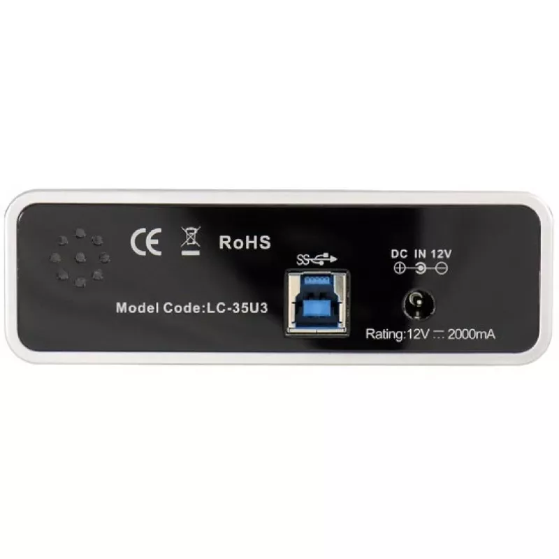 LC Power LC-35U3 - caixa de armazenamento - 8,9 cm (3.5) - SATA 6Gb/s - 600MBps - USB3.0 - preto (LC-35U3)
