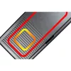 Grelhador de mesa elétrico Rommelsbacher BBQ 2003 — 1900 W, 50×25 cm, canelado + teppanyaki, termostato contínuo, prateado/preto