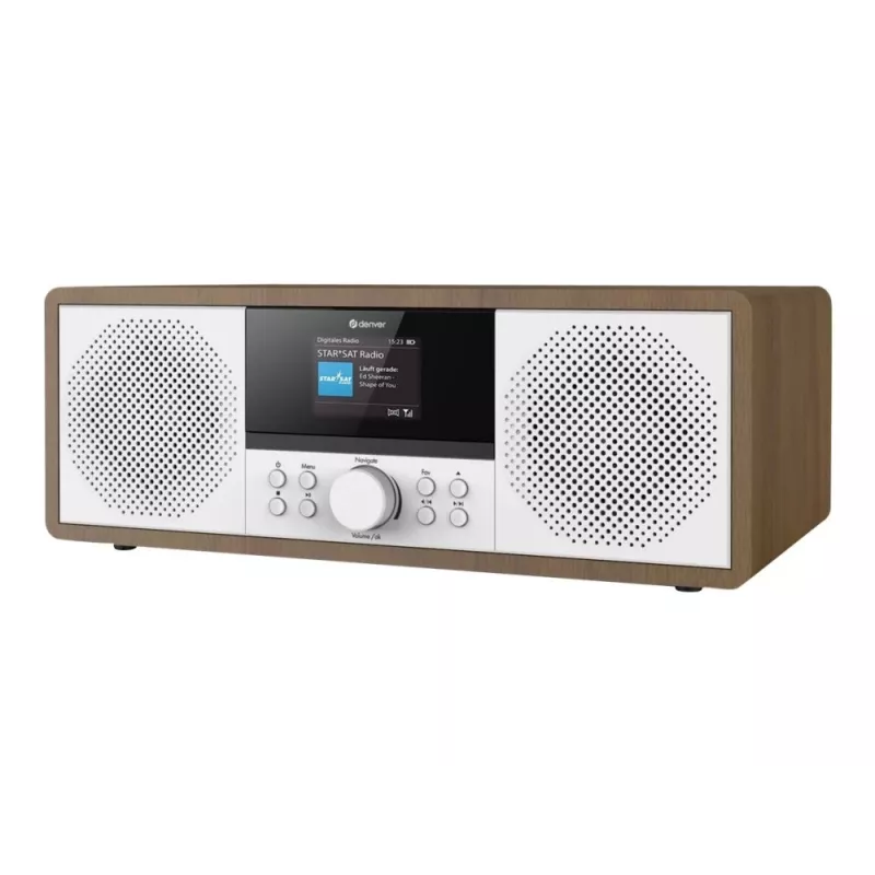 Rádio Internet Denver MIR-270DW DAB+ FM 20W madeira