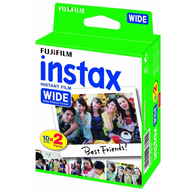 Filme Fujifilm Instax Wide 20 unidades 108 x 86 mm