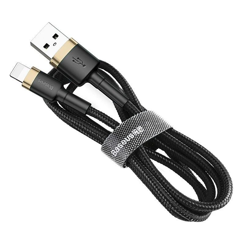 Cabo Baseus Cafule USB Lightning 1,5 A 2 m (dourado+preto)