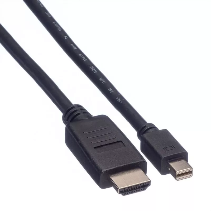 Cabo Mini DisplayPort VALUE Mini DP-HDTV M/M 2 m