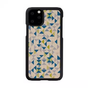 Capa para smartphone man and wood para iPhone 11 Pro – triângulo azul sobre preto, capa rígida protetora