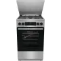 Gorenje GKS5C71XF fogão independente com forno prateado