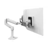 Ergotron 45-489-216 LX Desk Dual Direct Arm suporte para monitores, até 25 polegadas (63,5 cm), 0,9–5 kg, branco