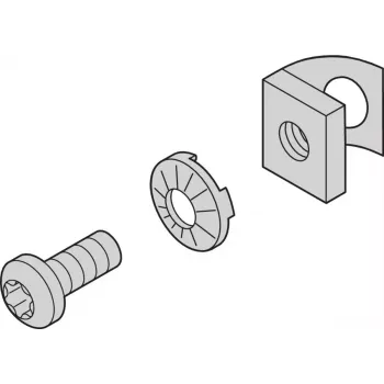 SCHROFF Material de montagem para o exterior do armário - conjunto de fixação T-NUT (4X) (27230144)