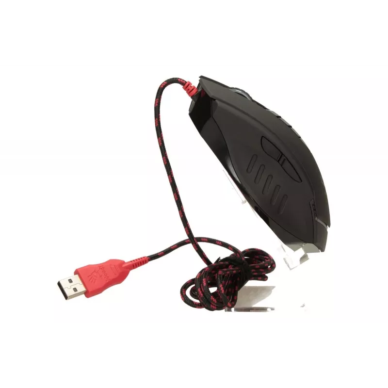 Rato gaming A4Tech Bloody V8m — 3200 DPI, 8 botões, V-Track ótico, USB Type-A, preto