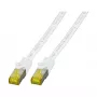 Cabo de patch RJ45 EFB-Elektronik Cat.6A S/FTP LSZHCat.7 cabo bruto branco 7,5 m