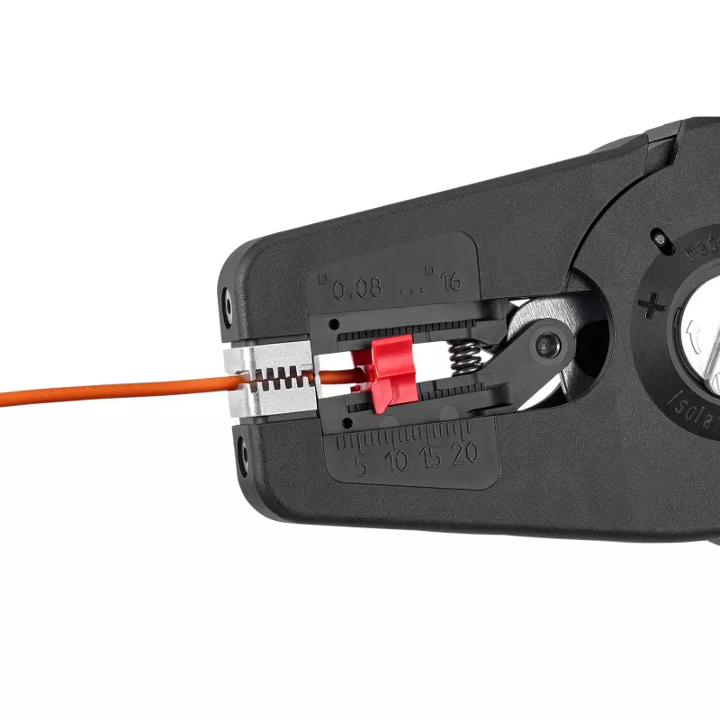 Descarnador automático PreciStrip16, alicate descarnador preto/vermelho, corta-fios integrado