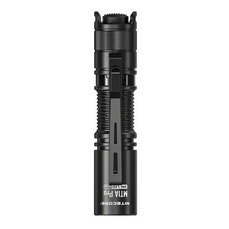 Lanterna de mão Nitecore MT1A Pro — LED 50 lm, recarregável por USB, 1100 mAh, alumínio, à prova de água, resistente a choques, preto