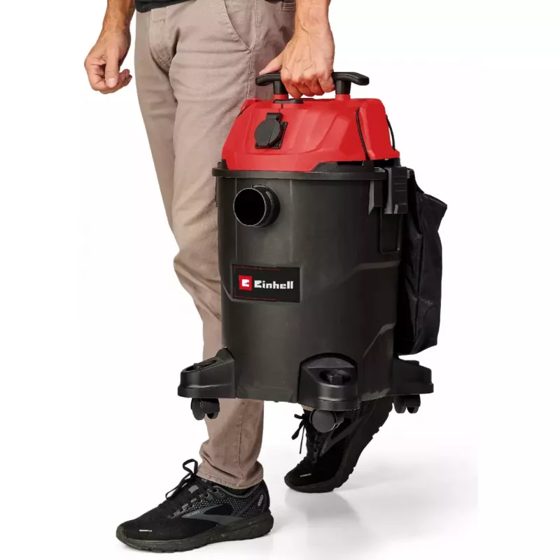 Einhell TC-VC 1825 A aspirador de sólidos e líquidos, 25 l, vermelho/preto