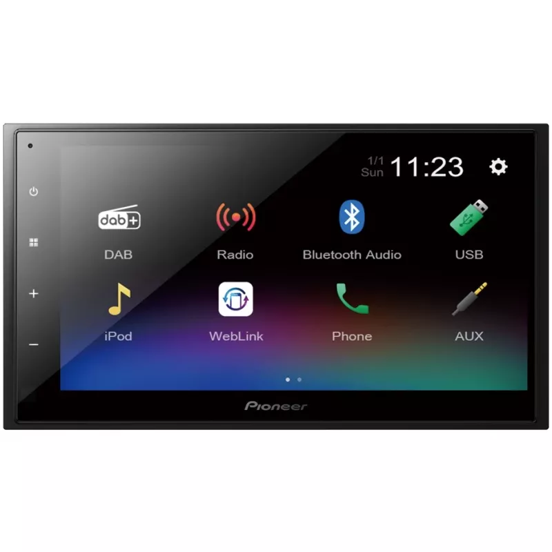Leitor multimédia para automóvel Pioneer DMH-A340DAB