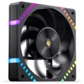 Ventoinha de caixa Jonsbo HF2-120 Reverse Blade PWM ARGB 120mm Preto, controlo PWM, iluminação ARGB