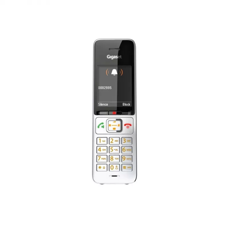 Telefone analógico/DECT Gigaset COMFORT 500HX duo com identificação de chamadas preto, prateado