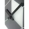 Relógio de parede NeXtime 8171 Cubic, 43,5x37 cm, preto/branco/cinzento