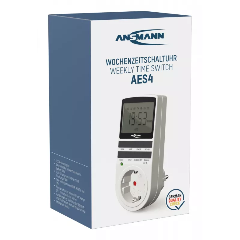 Temporizador diário/semanal Ansmann 1260-0006