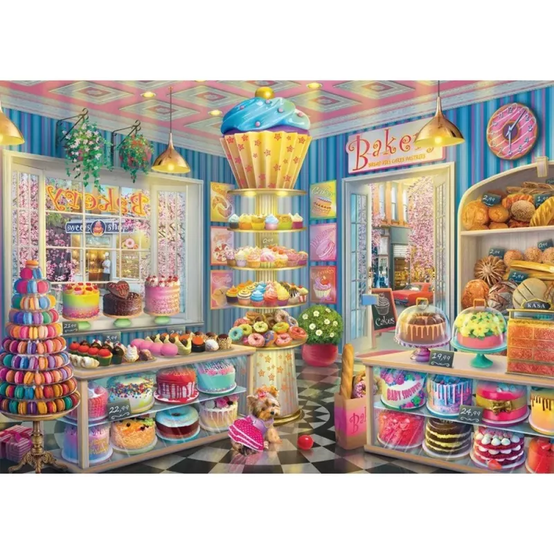 Padaria colorida, puzzle 1000 peças